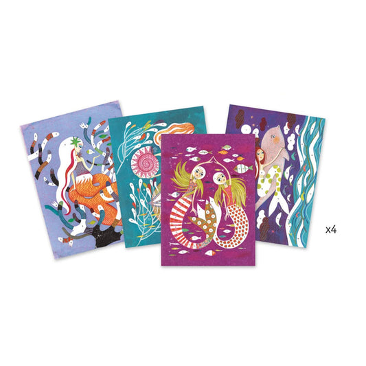 Djeco Glitter Pictures Mermaids