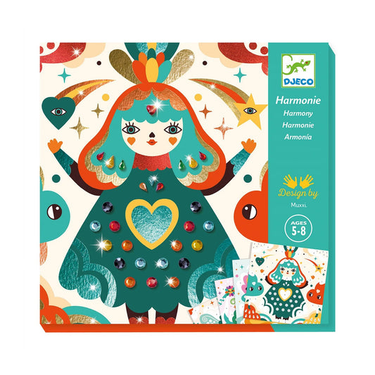 Djeco foil pictures glitter stones harmony