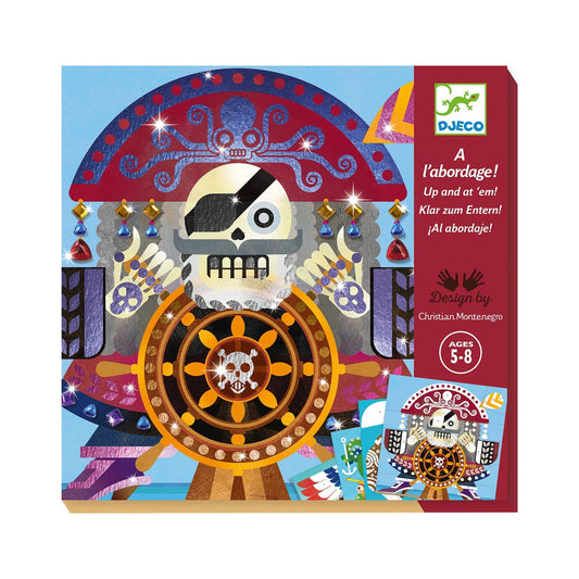 Djeco foil pictures glitter stones pirate