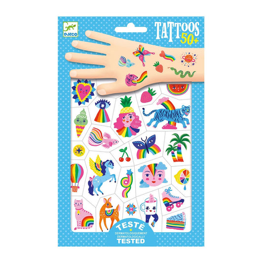Djeco tatouages arc-en-ciel