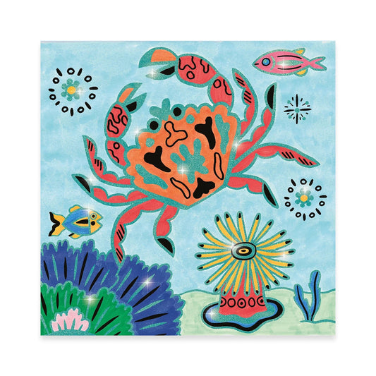 Djeco Shiny Coloring Pages Underwater