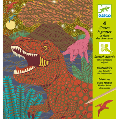 Djeco tableaux à gratter dinosaures