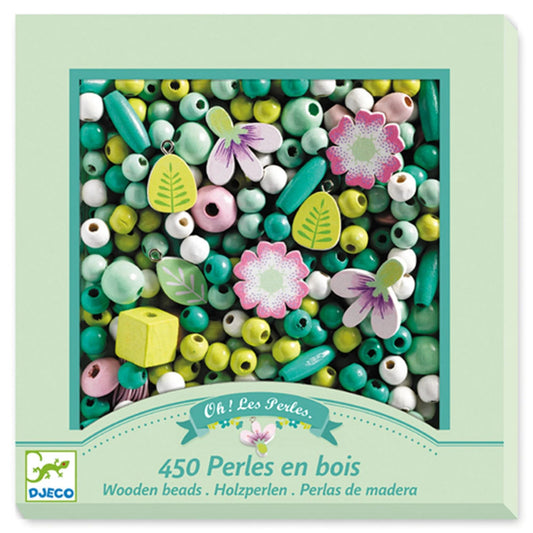 Djeco wooden beads flowers