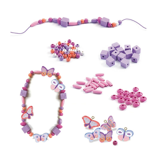 Djeco wooden beads butterfly