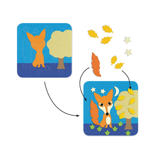 Djeco tableaux en feutre Douce Nature