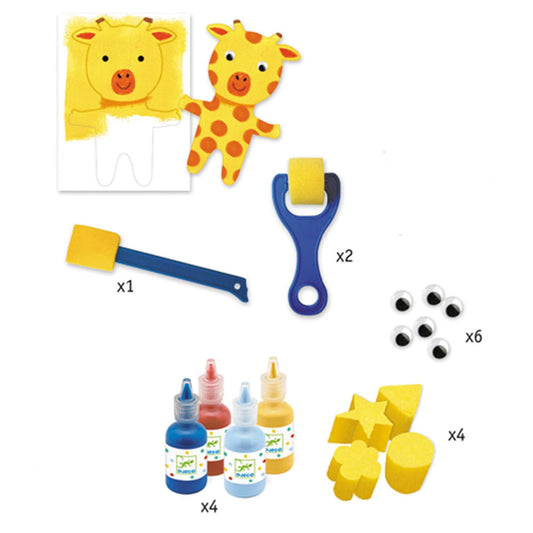 Djeco tableau à l'éponge Doudou