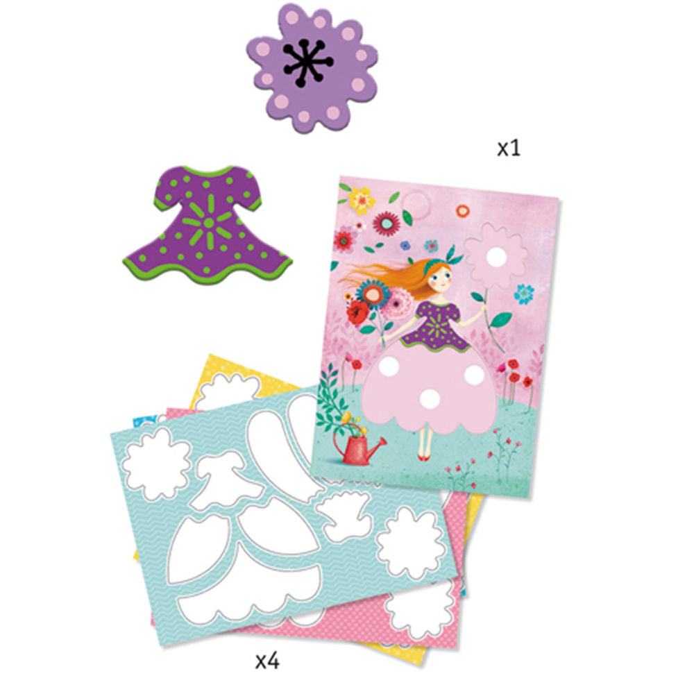 Djeco Magic Felt-Tips Marie's Pretty Dresses