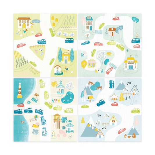 Jeu de tampons Djeco trafic