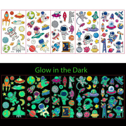 Glow in the Dark Tattoos Astronaut