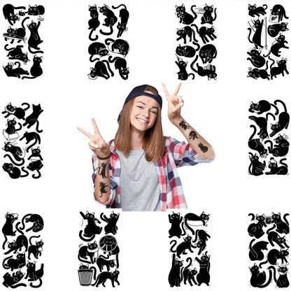 Schwarze Katzen Tattoos