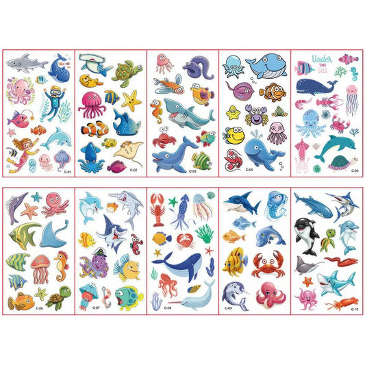 Meerestiere OceanTattoos Kinder